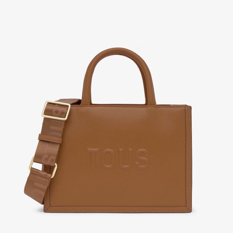 Bolso shopper mediano Amaya TOUS Brenda camel - Imagen 2