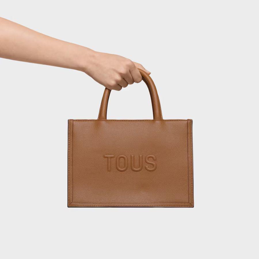 Bolso shopper mediano Amaya TOUS Brenda camel - Imagen 5