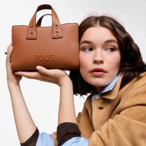 Bolso Bowling Pequeño TOUS Back to Basics Camel