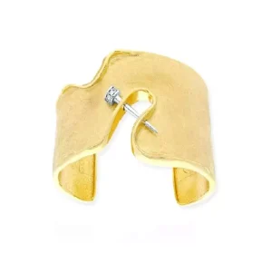 Brazalete Silk Plata Dorada Y Circonitas
