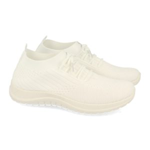 Zapatilla Blanca Deportiva de Cordones