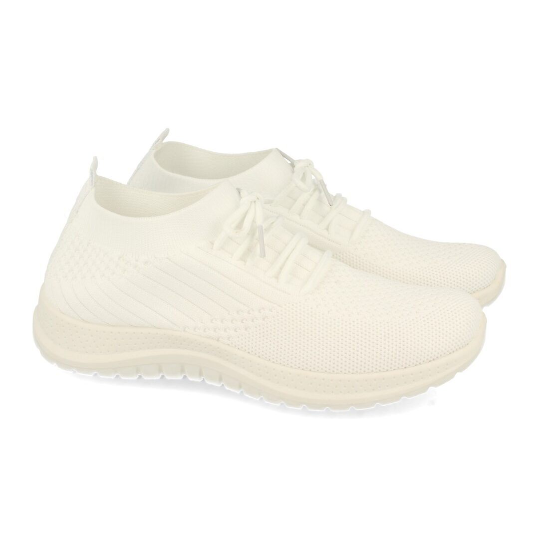 Zapatilla Blanca Deportiva de Cordones - Imagen 2