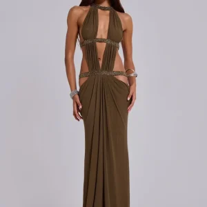 Vestido aura olive