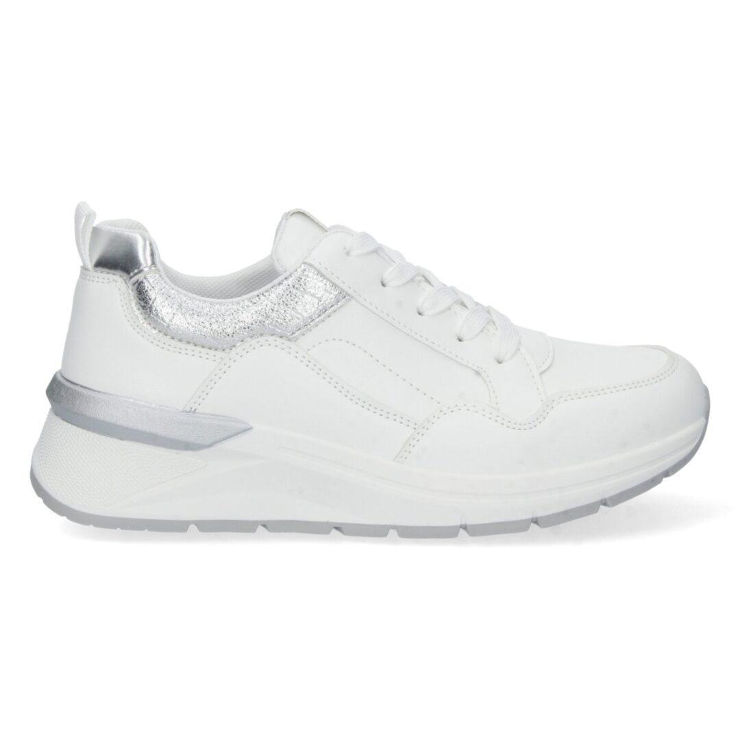 Deportiva cuña plata sin cordones - Imagen 3