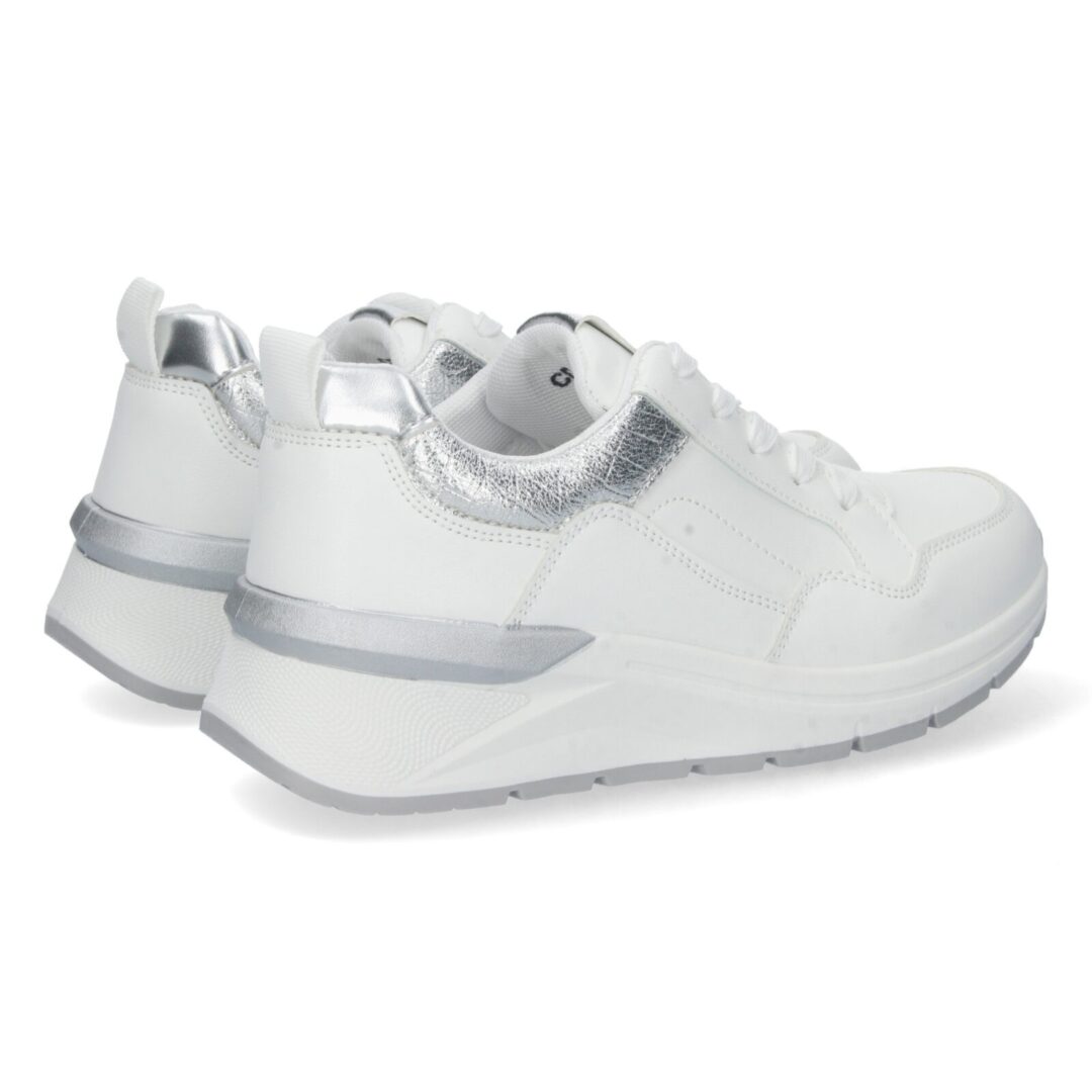 Deportiva cuña plata sin cordones - Imagen 5