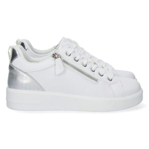 Zapatilla blanca cordón deportiva