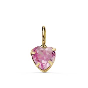 “CORAZÓN ROSA” colgante oro