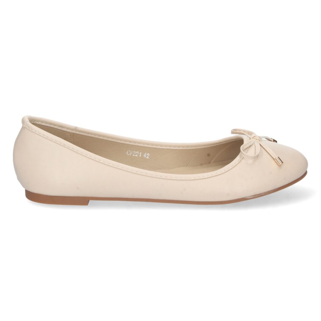 Bailarinas beige con lazo Francesita - Imagen 3