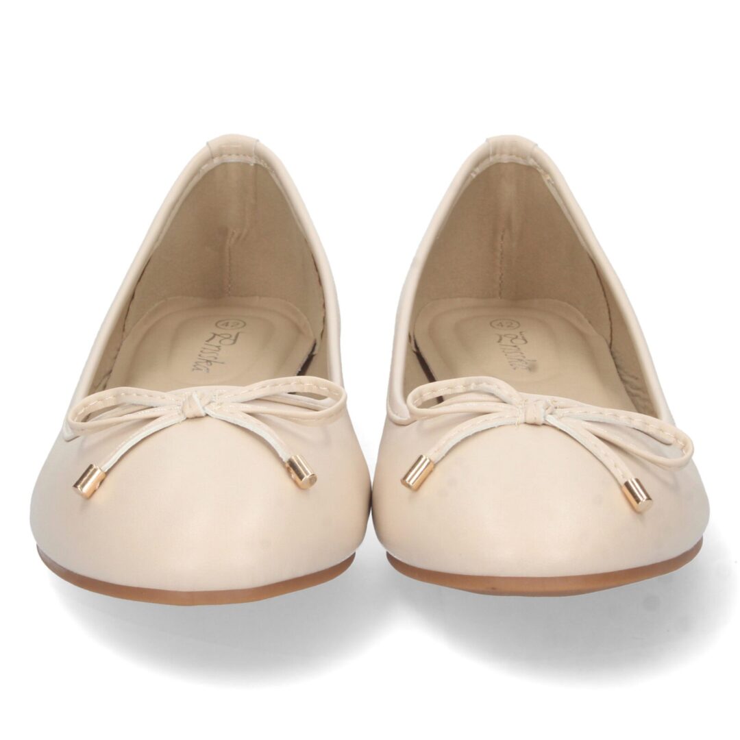 Bailarinas beige con lazo Francesita - Imagen 4