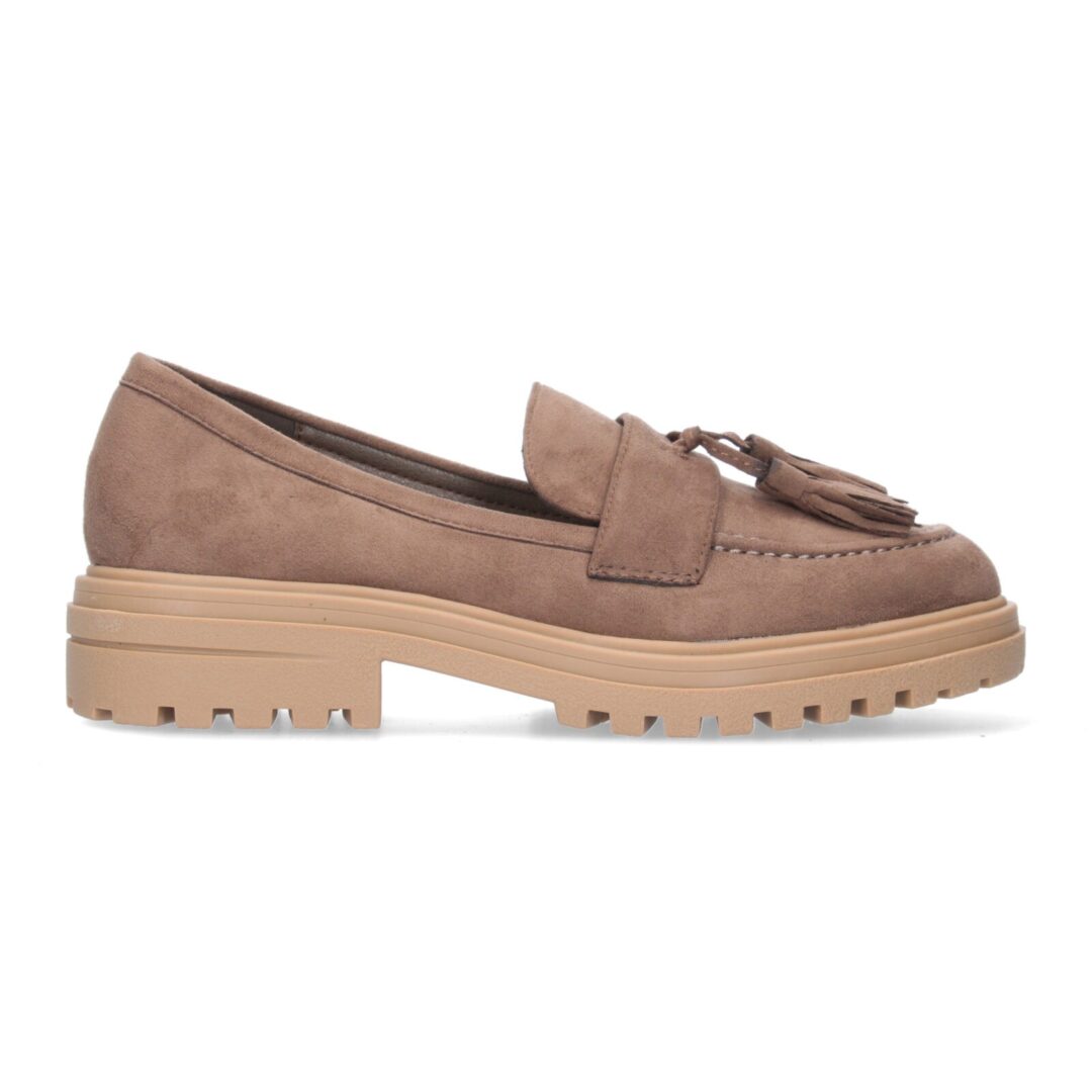 Mocasines antelina verde con borlas - Imagen 3