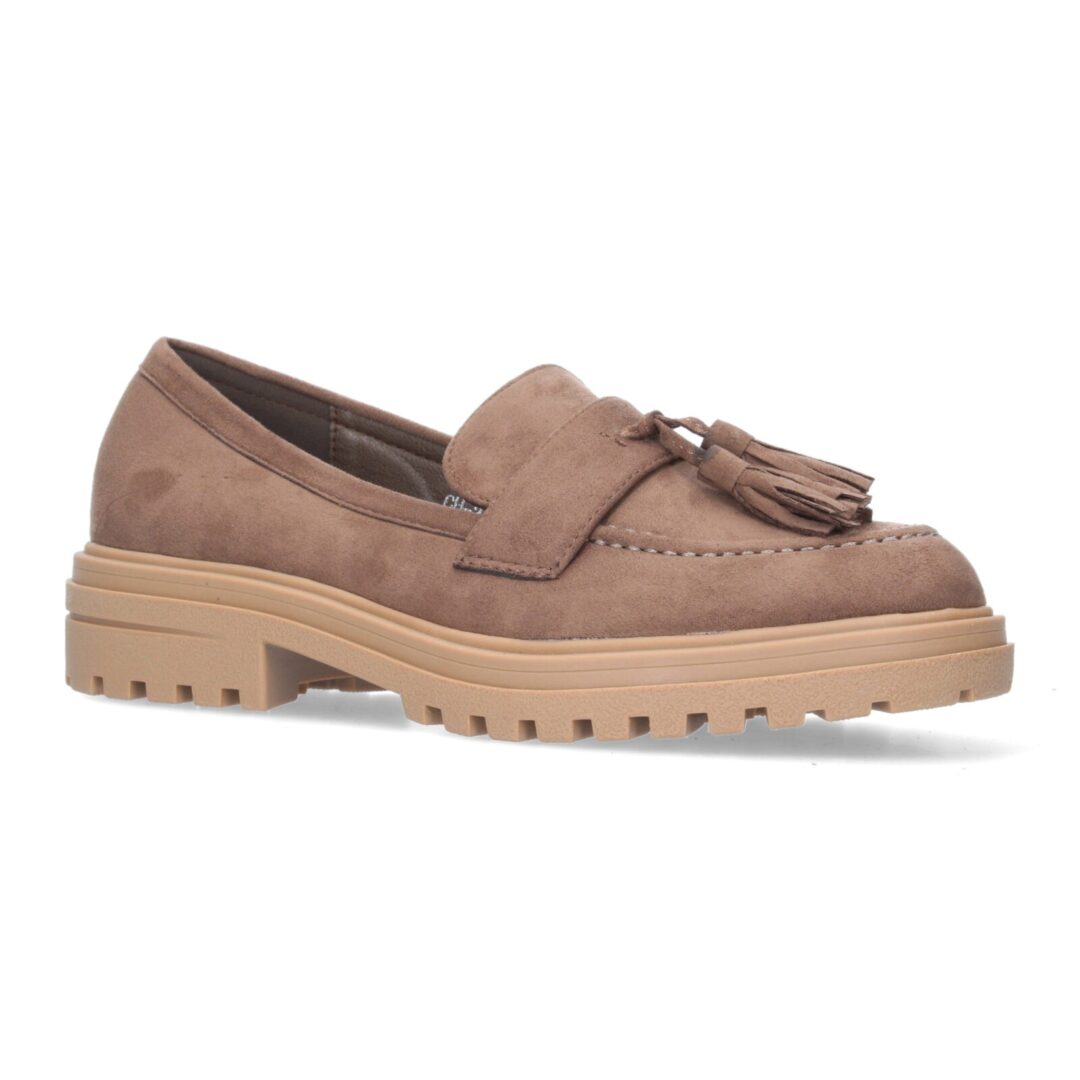 Mocasines antelina verde con borlas - Imagen 4