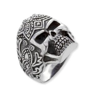 «CALAVERA» anillo acero