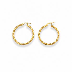 «DESEO» argollas de oro 18K