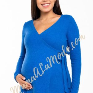 Cárdigan de Maternidad y Lactancia Ruby Azulino