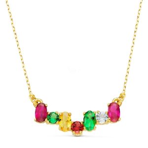 “BAILANDO” gargantilla Oro 18K