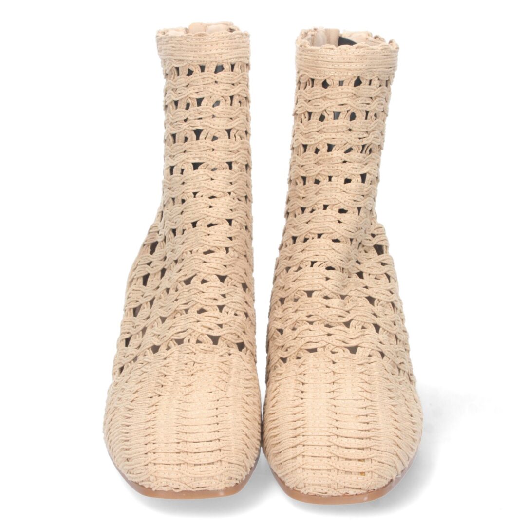 Botín trenzado beige - Imagen 4