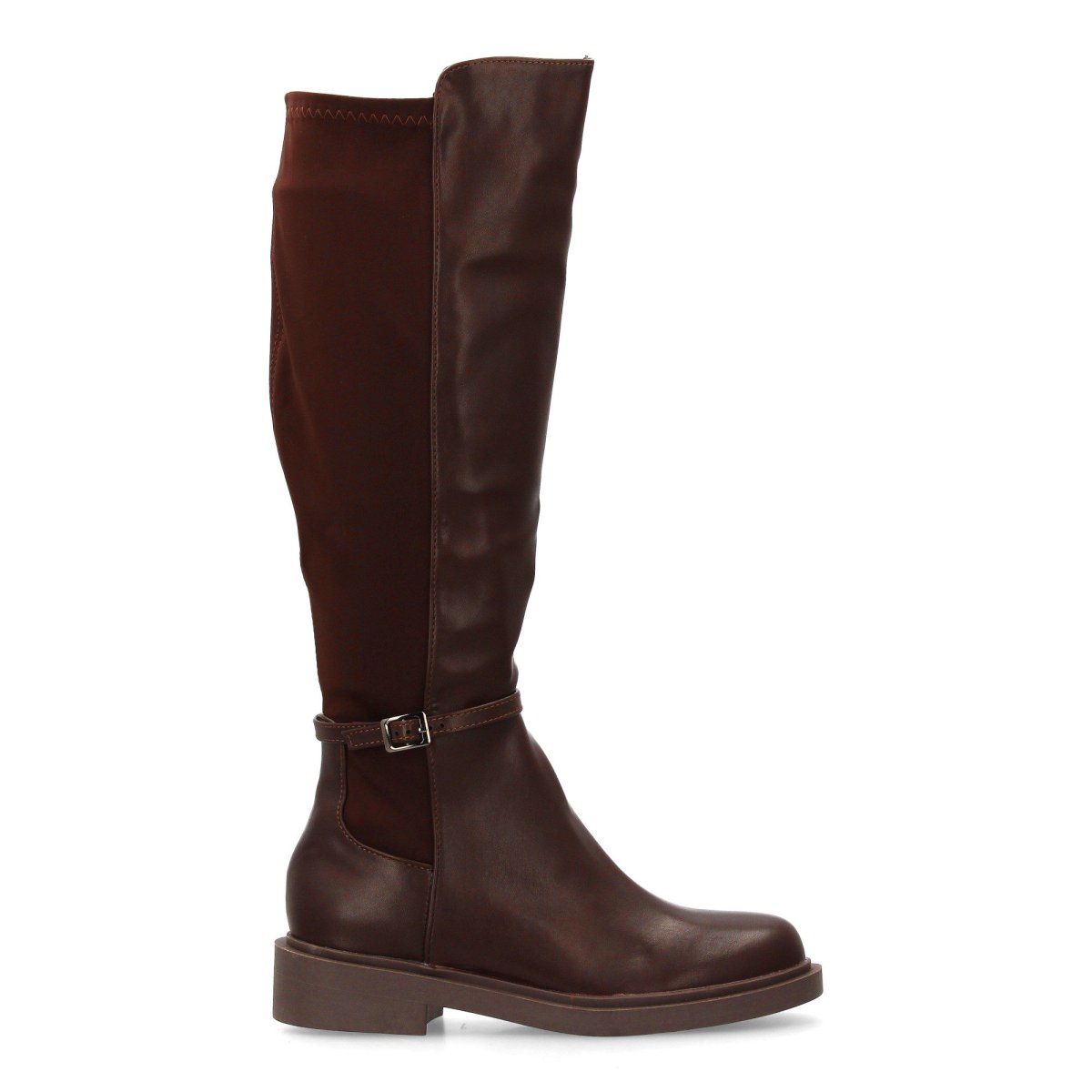 Botas altas estilo montar marrones con cremallera - Imagen 3