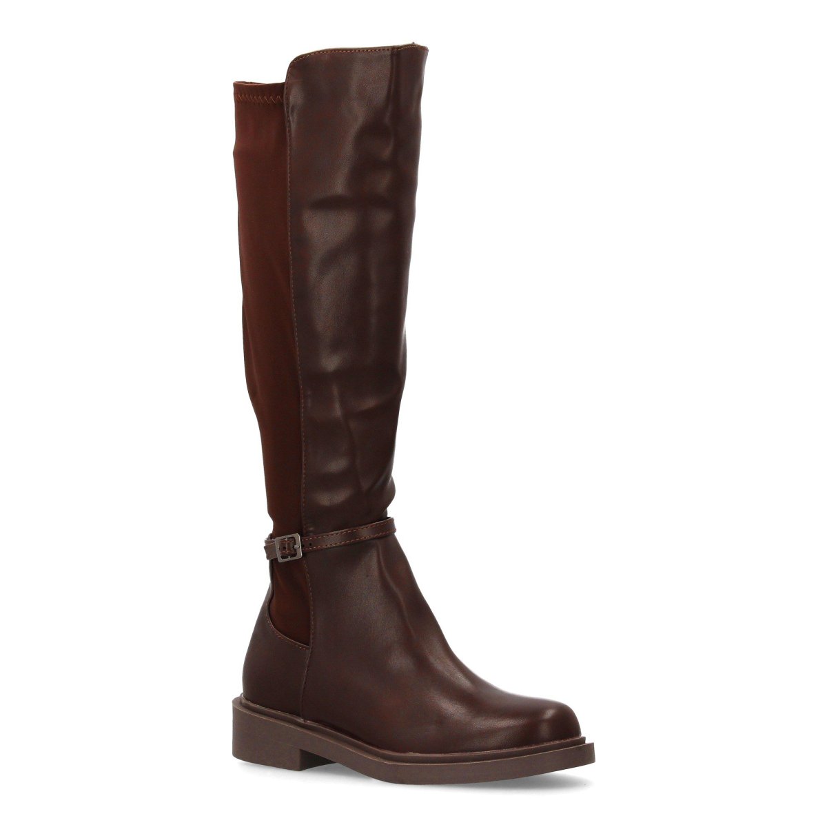 Botas altas estilo montar marrones con cremallera - Imagen 4