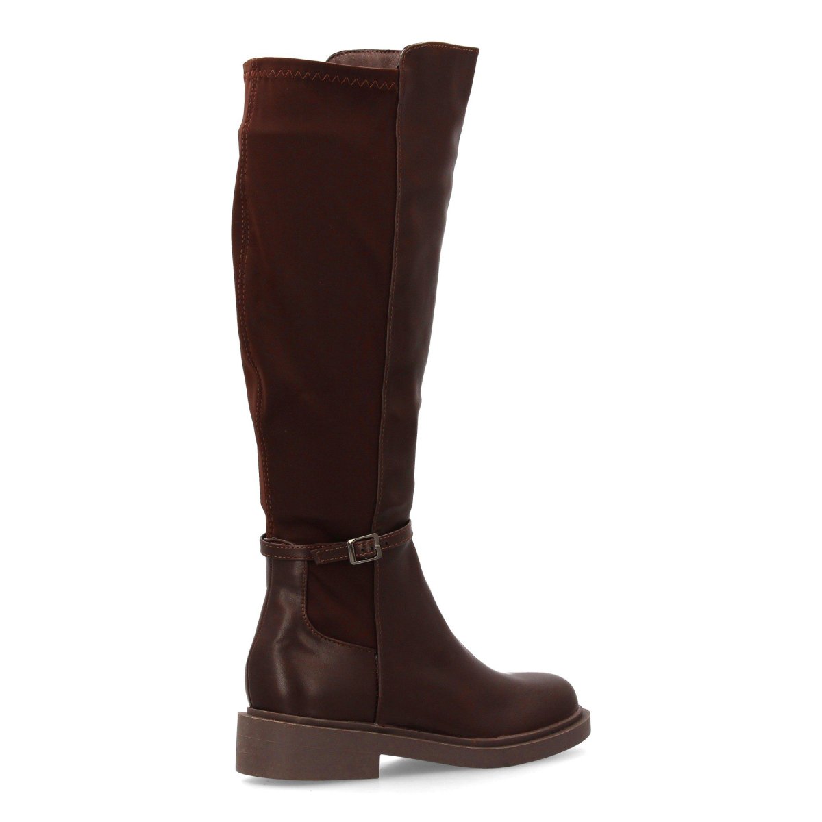 Botas altas estilo montar marrones con cremallera - Imagen 5