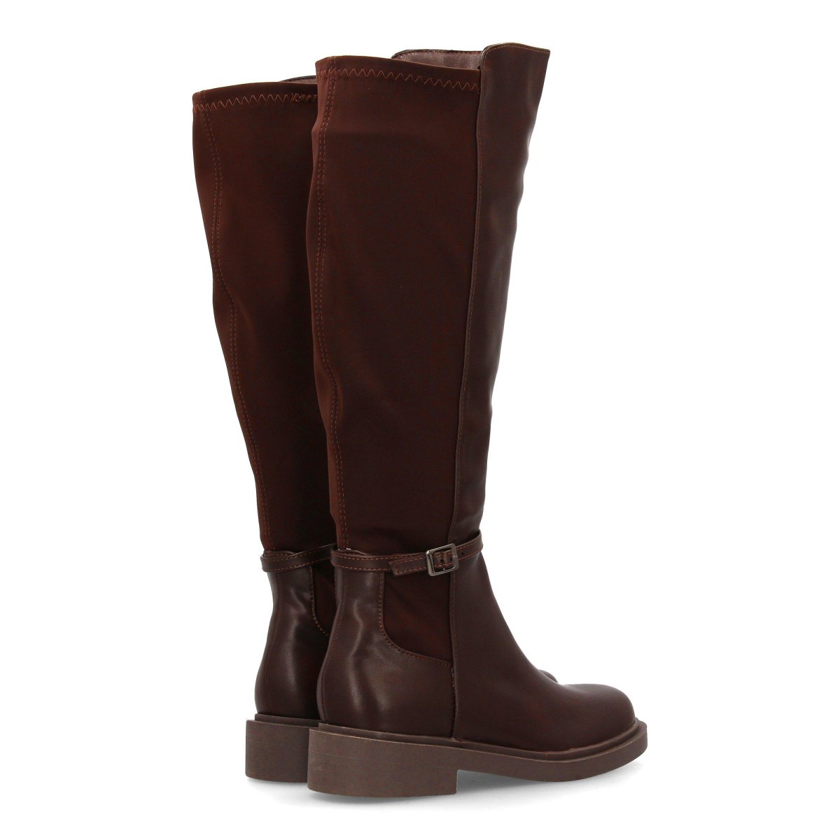 Botas altas estilo montar marrones con cremallera - Imagen 6