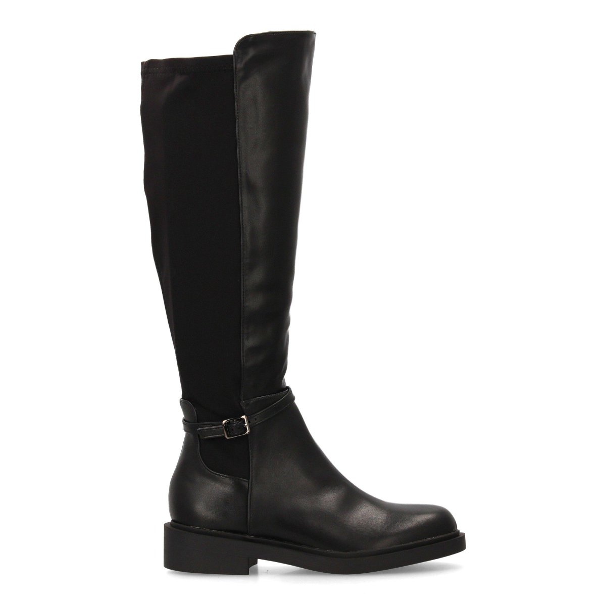 Botas altas negras hebilla decorativa - Imagen 3