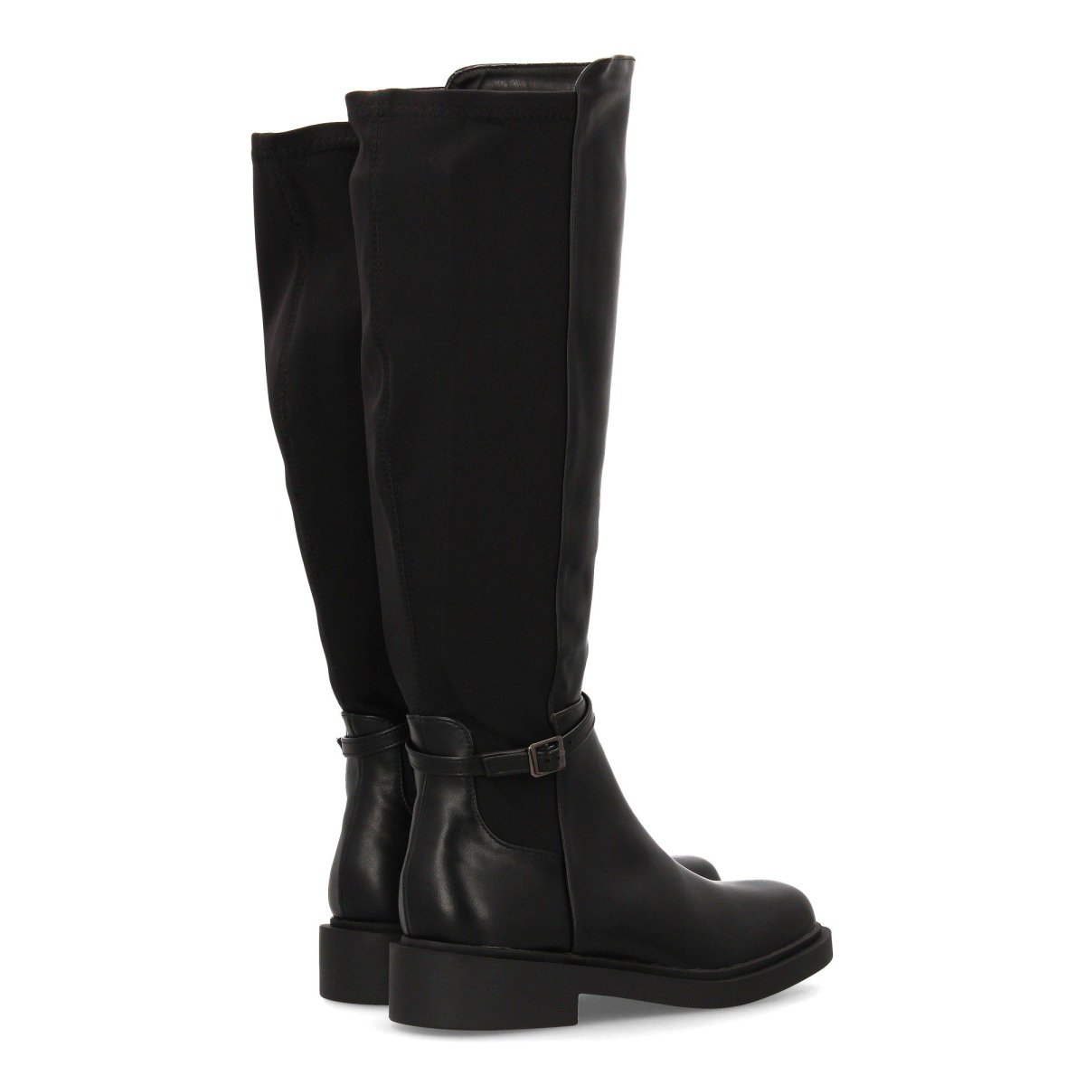 Botas altas negras hebilla decorativa - Imagen 6