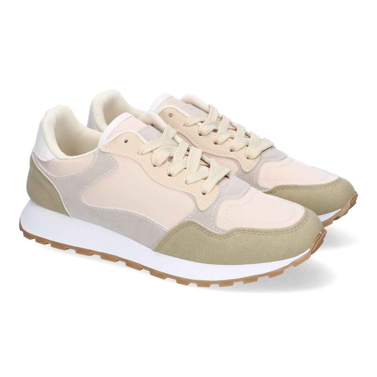 Zapatillas beige mujer