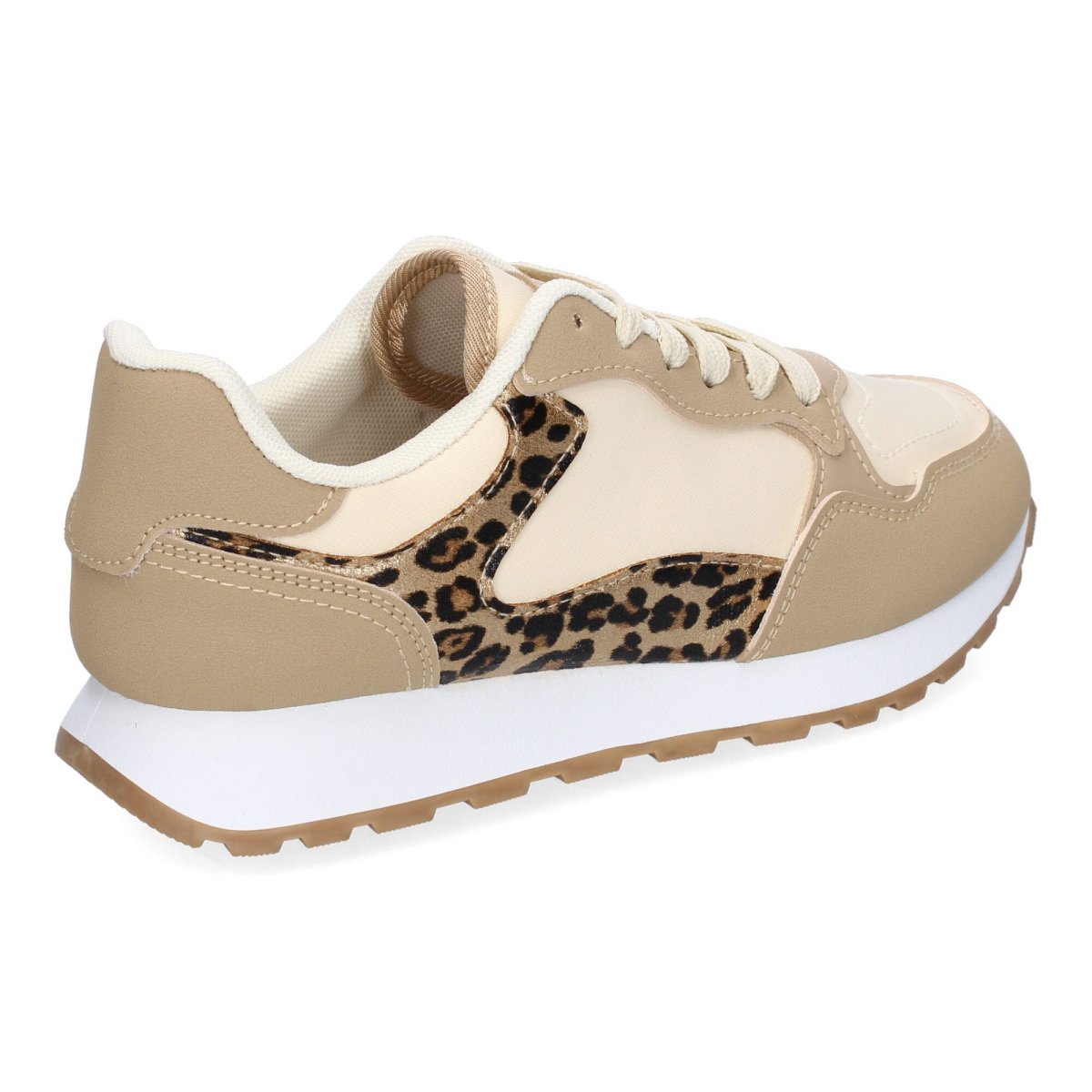 Zapatillas deportivas mujer estampado leopardo beige - Imagen 5