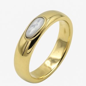 “CYA” alianzas oro 18K con perla
