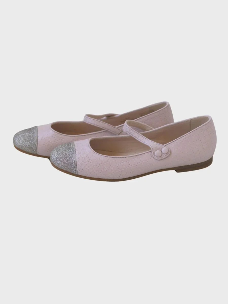 Dior bailarinas de cuero rosa palo Talla 36 Nuevas - Imagen 8