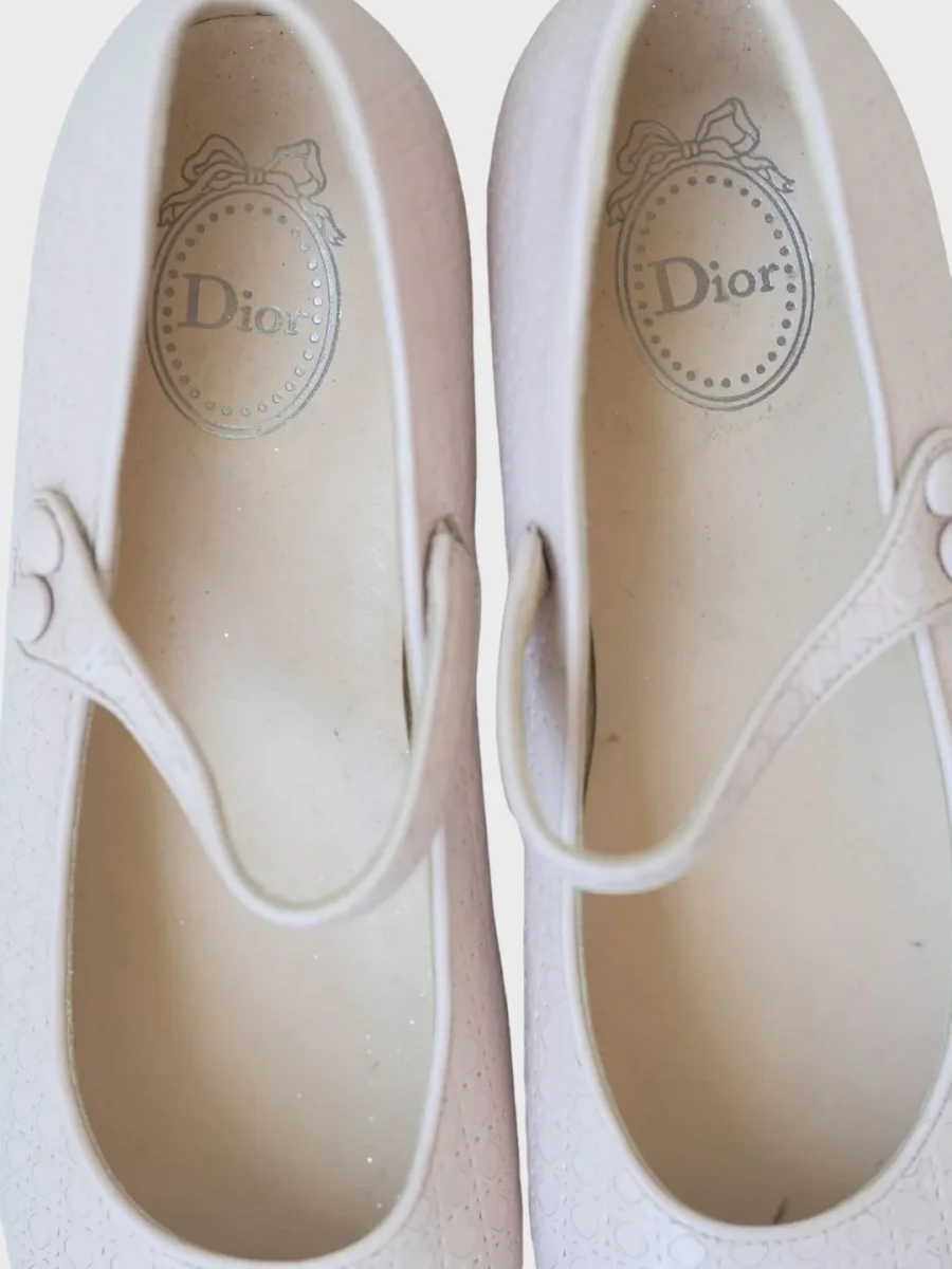 Dior bailarinas de cuero rosa palo Talla 36 Nuevas - Imagen 7
