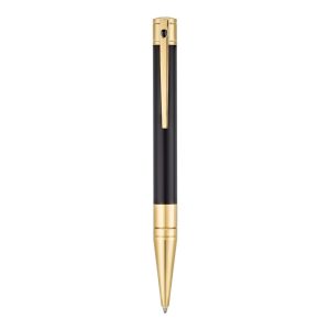Bolígrafo S.T. Dupont D-Initial negro y dorado