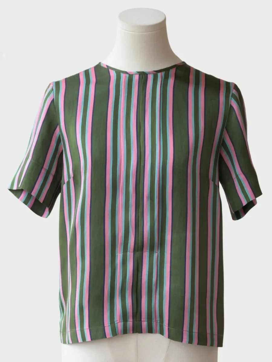 Dries Van Noten blusa estampado rayas Talla 36 (S) - Imagen 2