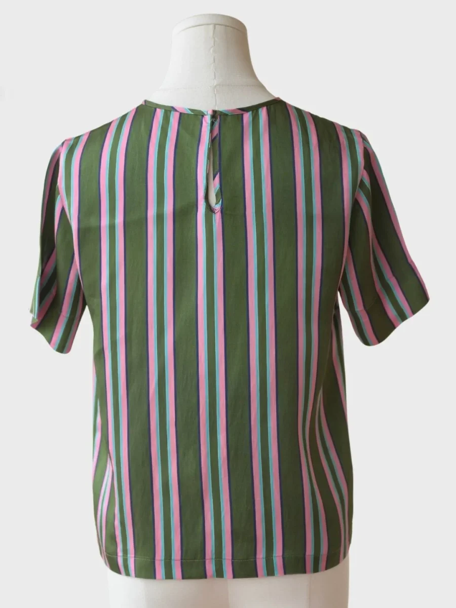 Dries Van Noten blusa estampado rayas Talla 36 (S) - Imagen 3
