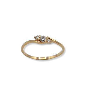 «SARA» anillo oro 18K con diamantes