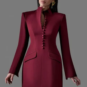vestido con escote ruby