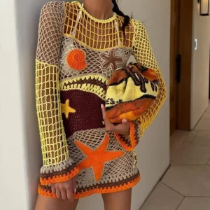 vestido crochet