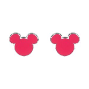 «MICKEY ROSA» pendiente acero