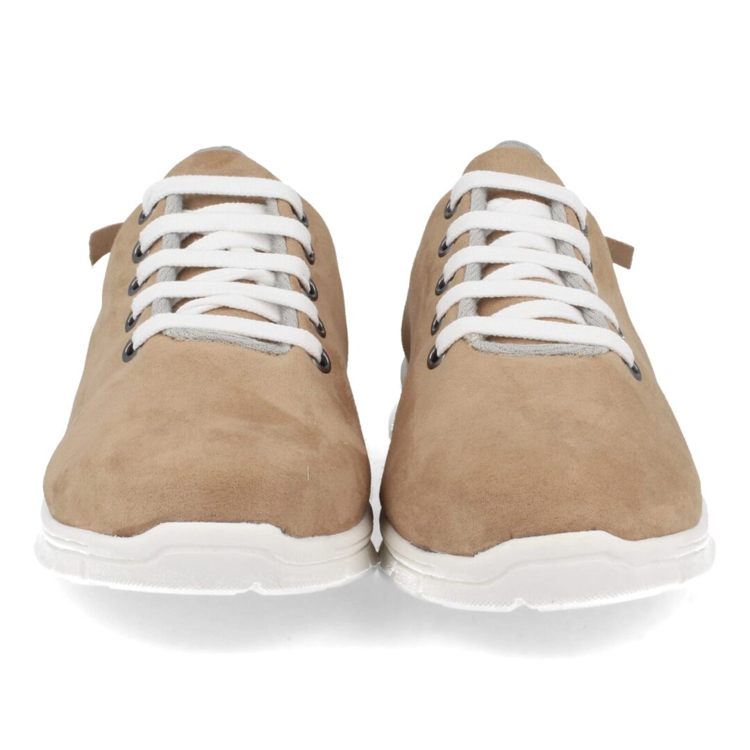 Zapatillas bio taupe cordones blancos - Imagen 4