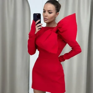 vestido corto lazo