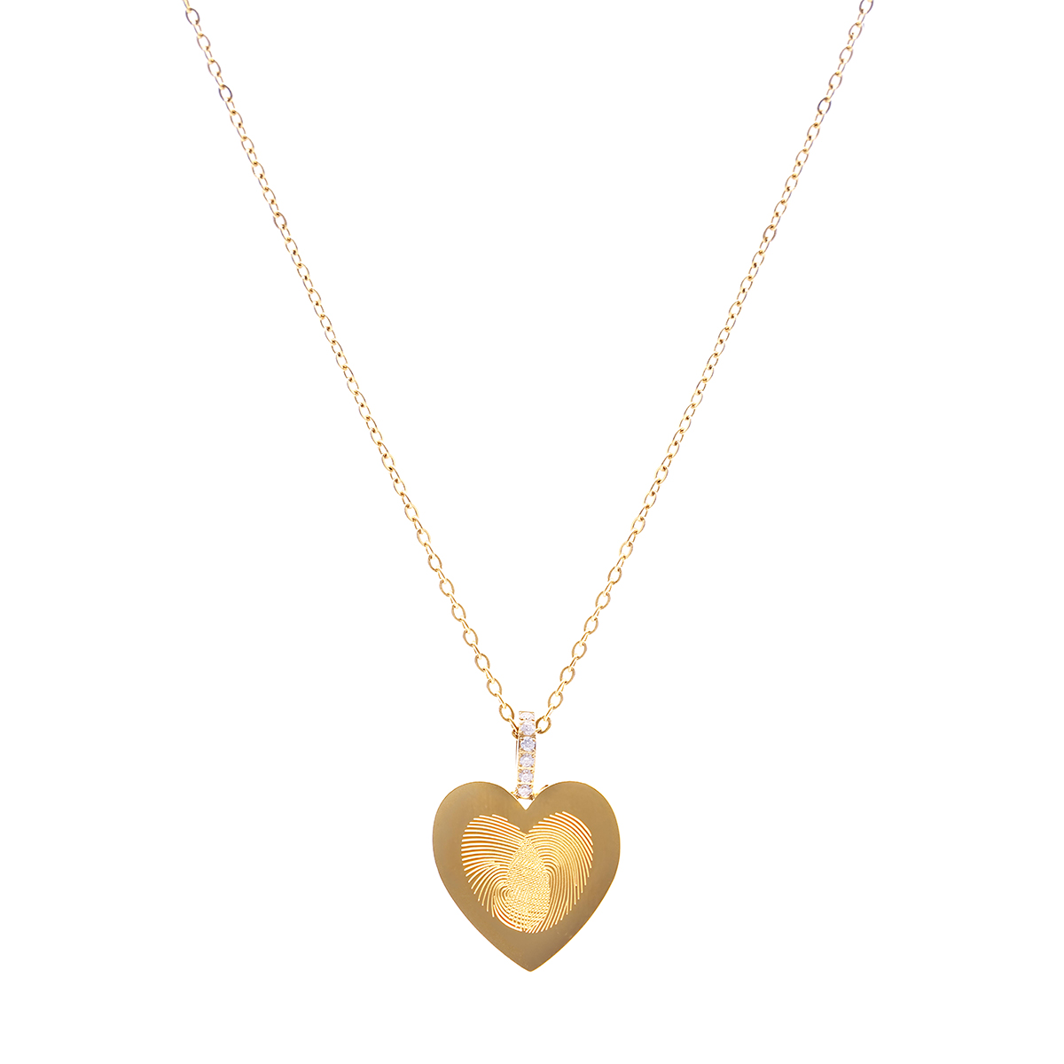 «Collar dorado Emotion con colgante de corazón» - Imagen 2