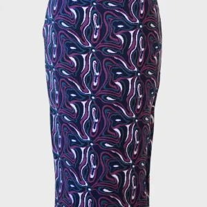 Emilio Pucci falda midi estampado tejido punto Talla S