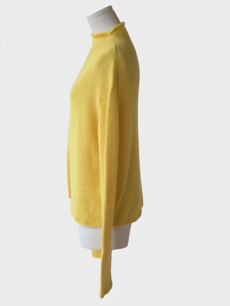 Ermanno Scervino suéter amarillo cachemira Talla IT46 (L) - Imagen 4