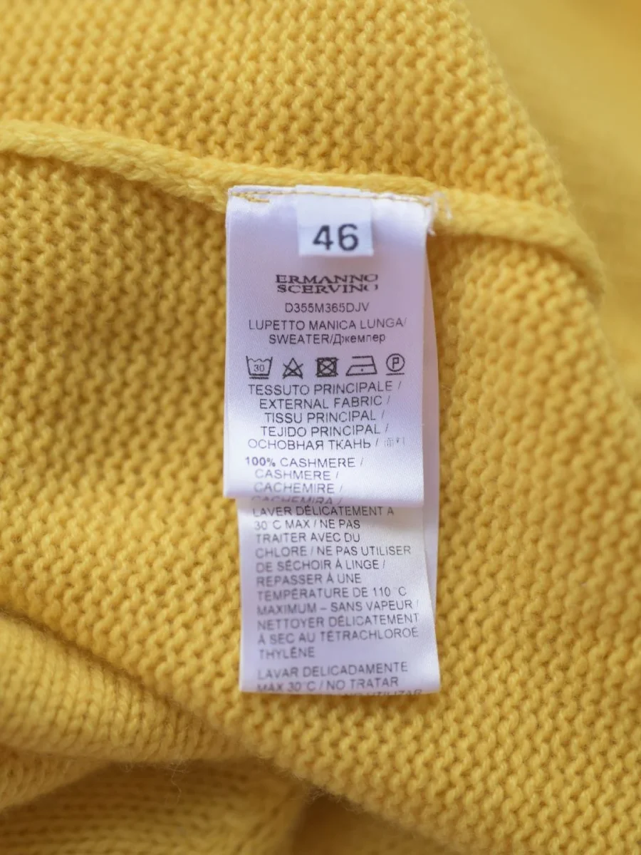 Ermanno Scervino suéter amarillo cachemira Talla IT46 (L) - Imagen 8