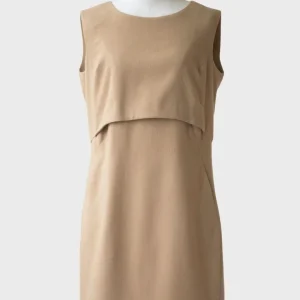 ERMANNO SCERVINO vestido mini color camel Talla IT44 (L)