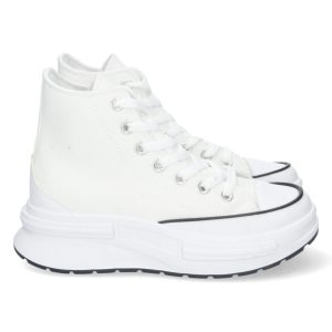 Zapatilla deportiva blanca botín gruesa