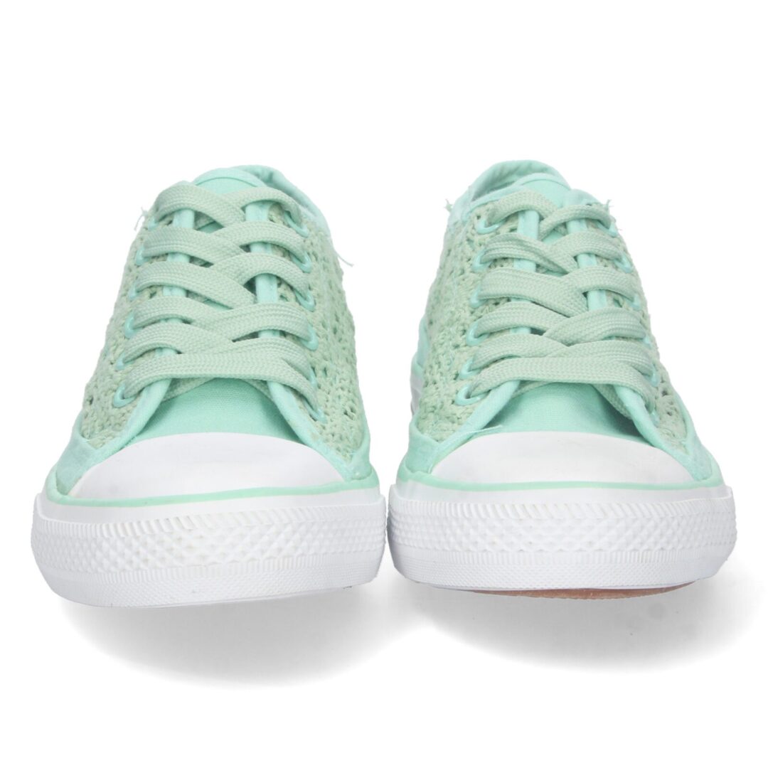Zapatillas deportivas verdes caladas - Imagen 4