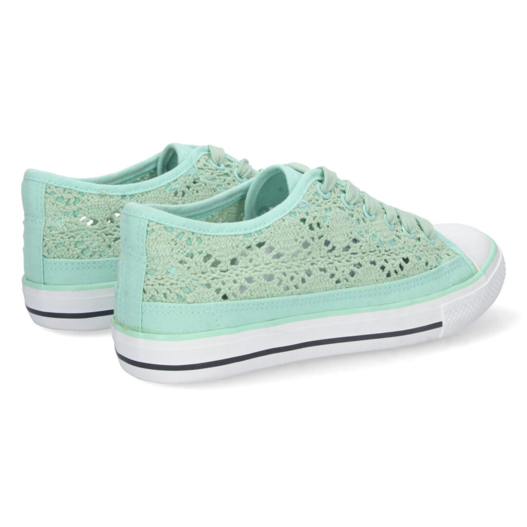 Zapatillas deportivas verdes caladas - Imagen 5