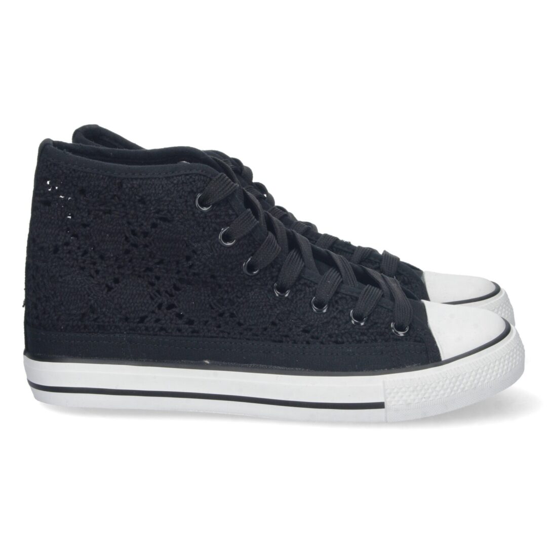 Zapatillas deportivas caladas negras - Imagen 2