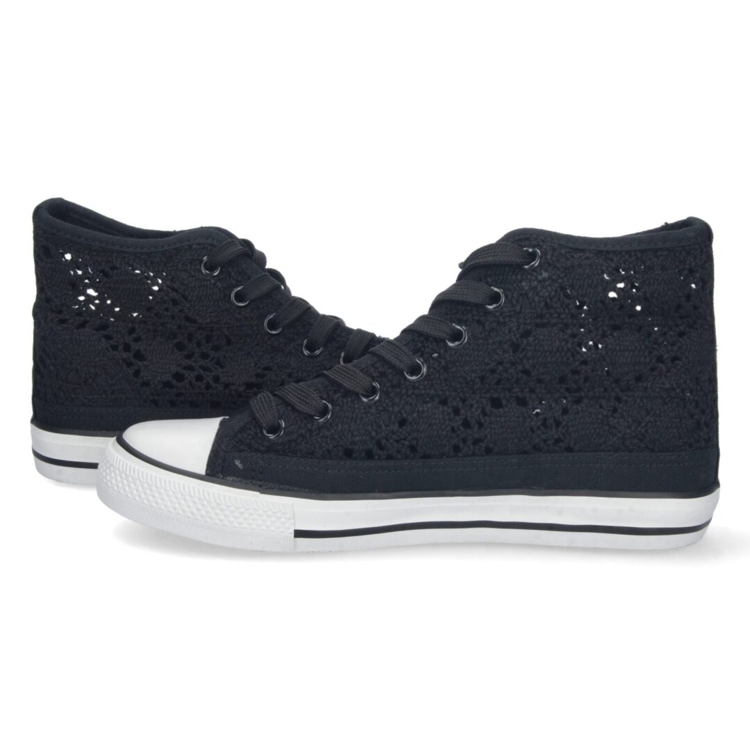 Zapatillas deportivas caladas negras - Imagen 6